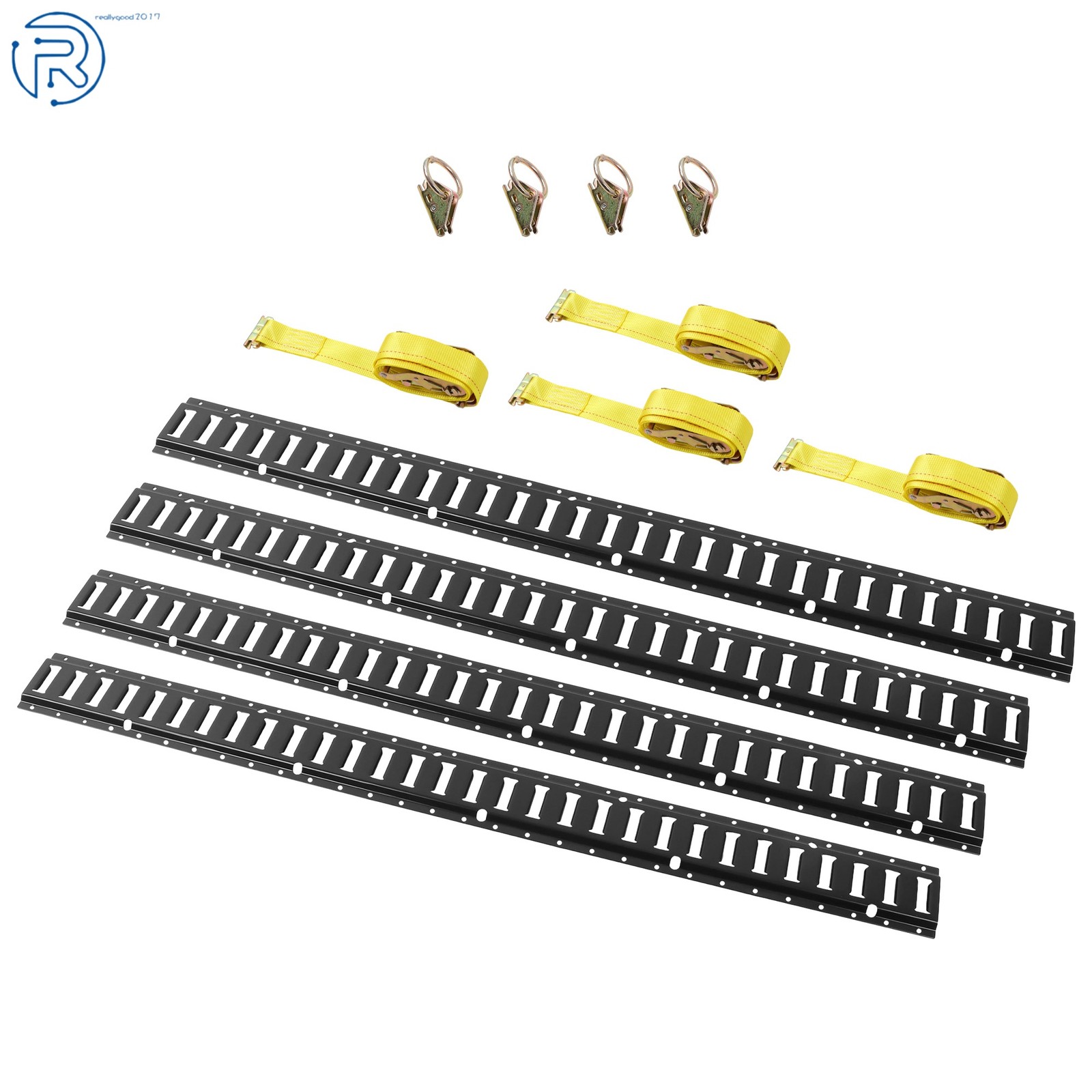 For Vans High Quality Durable Black 12 Pack 5' E Track Tie Down Enclosed Trailer