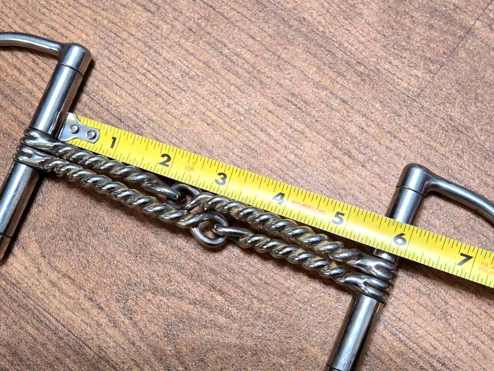 MAHEU Double Twisted Wire English Hunter Dee D Ring Snaffle Bit - 5.5" 5-1/2"