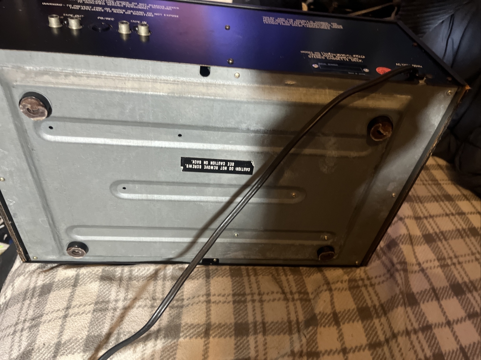 RARE QUADRAFLEX REFERENCE 412D -VINTAGE Tape Deck Needs Repair AS IS