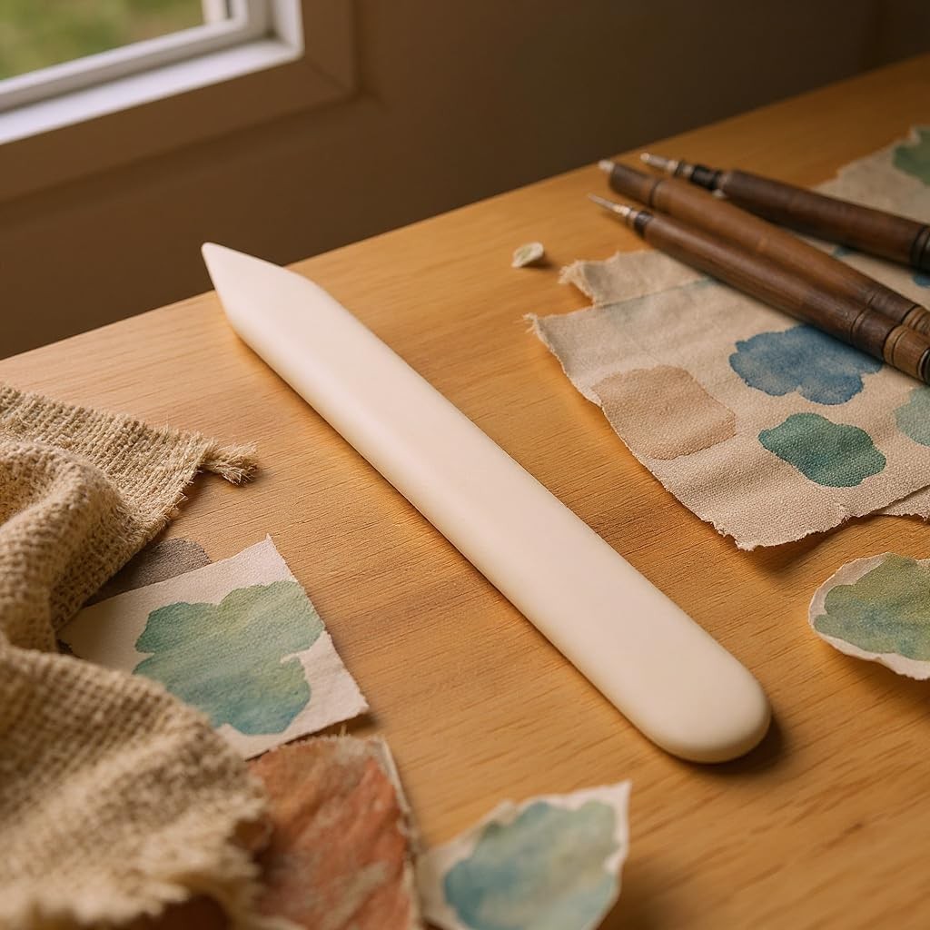 Genuine Bone Folder for Crafts, Leather Burnishing, Bookbinding, Scrapbooking...