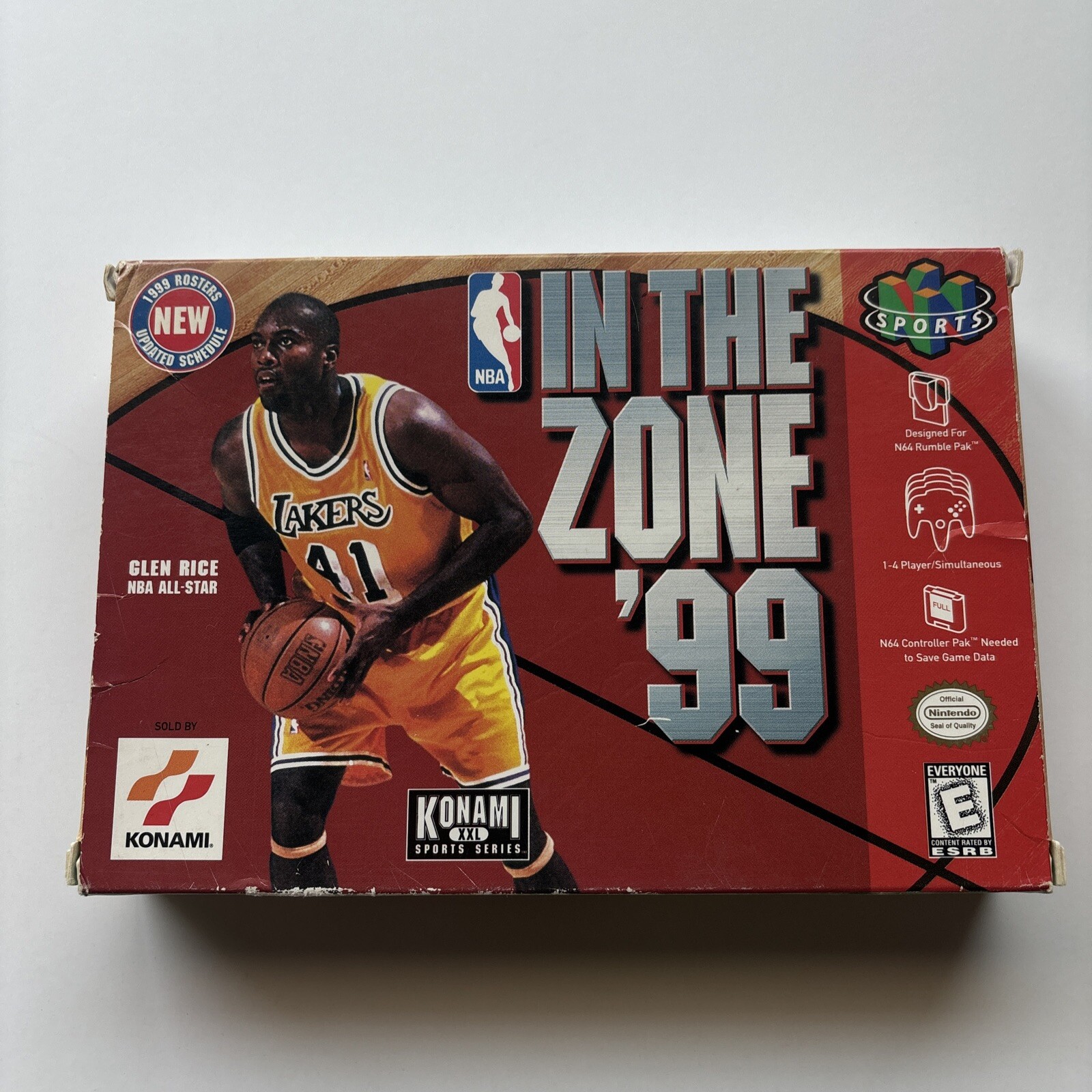 Box Only NBA in the ZONE '99 Nintendo 64 N64 Authentic Original Genuine OEM Rare