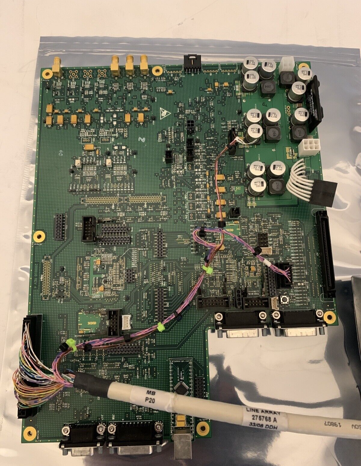 Illumina/Cyvera Line Array Camera 277579 with Main Circuit Board and Cables.