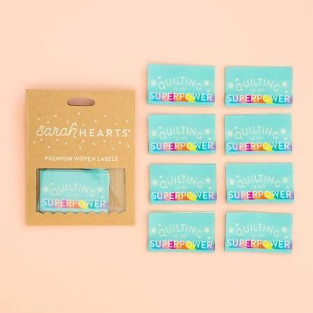 Quilting is My Superpower Label from Sarah Hearts