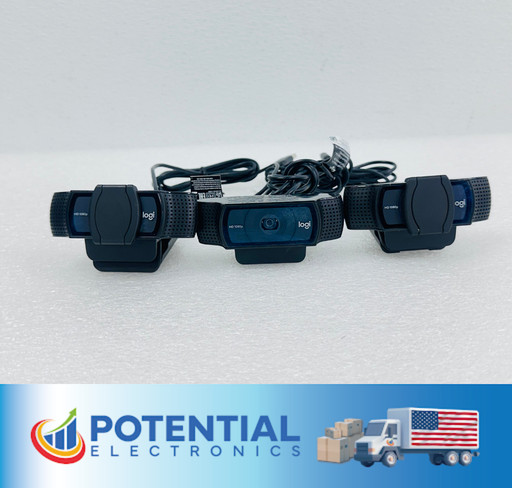 LOT OF 3 Logitech C920 V-U0028 Webcam Carl Zeiss Lens 1080P FREE SHIPPING 🚚