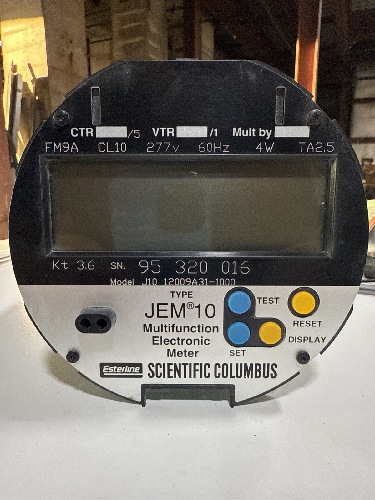 SCIENTIFIC COLUMBUS JEM10 MULTIFUNCTION ELECTRONIC METER Model J10 12009A31-1000