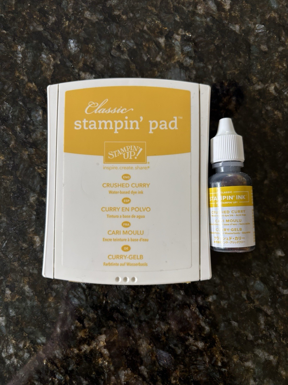 Stampin’ Up! Crushed Curry Classic Ink Pad + Reinker Refill Water-Based Ink