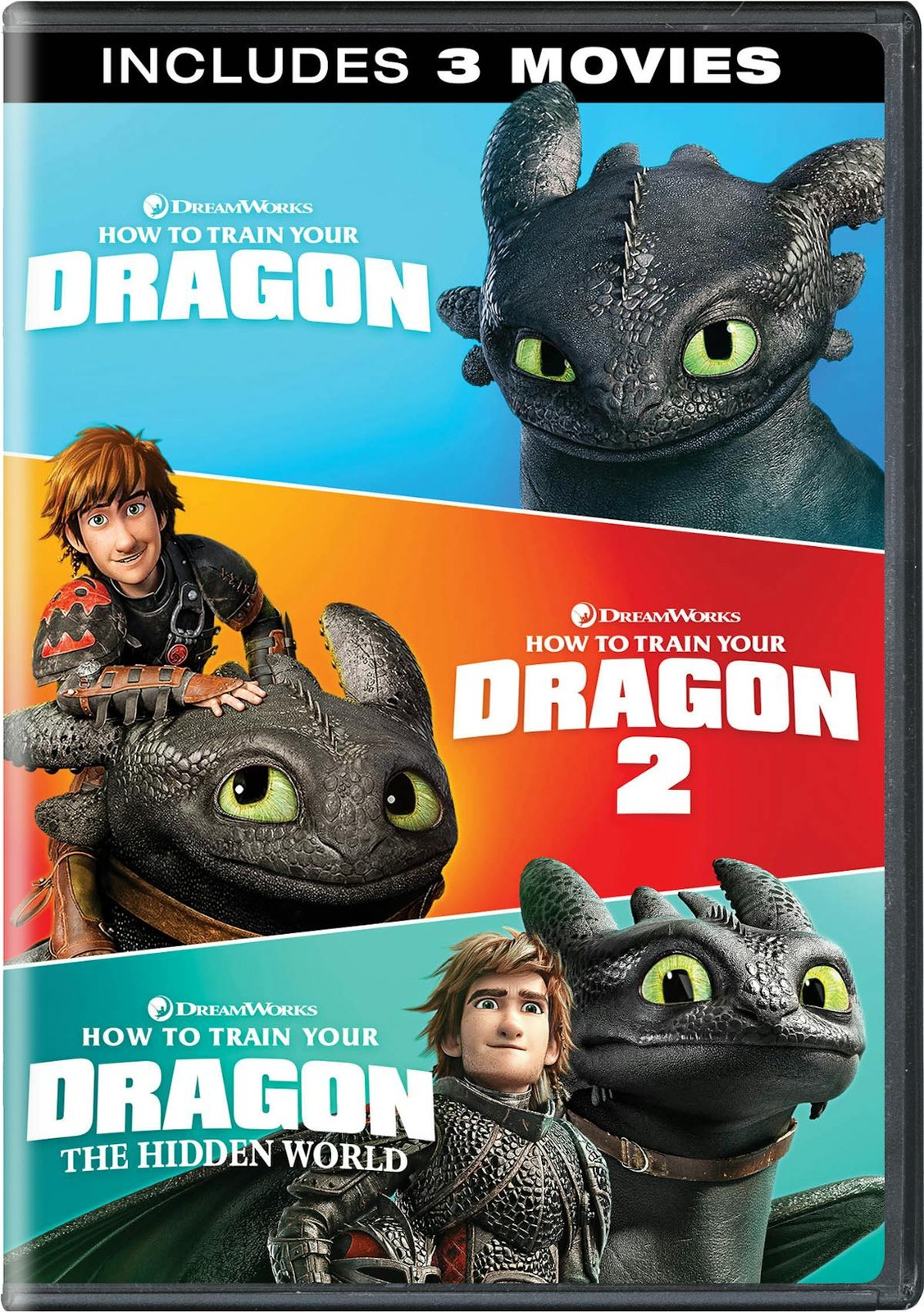 How To Train Your Dragon 3-Movie Collection DVD Jay Baruchel NEW