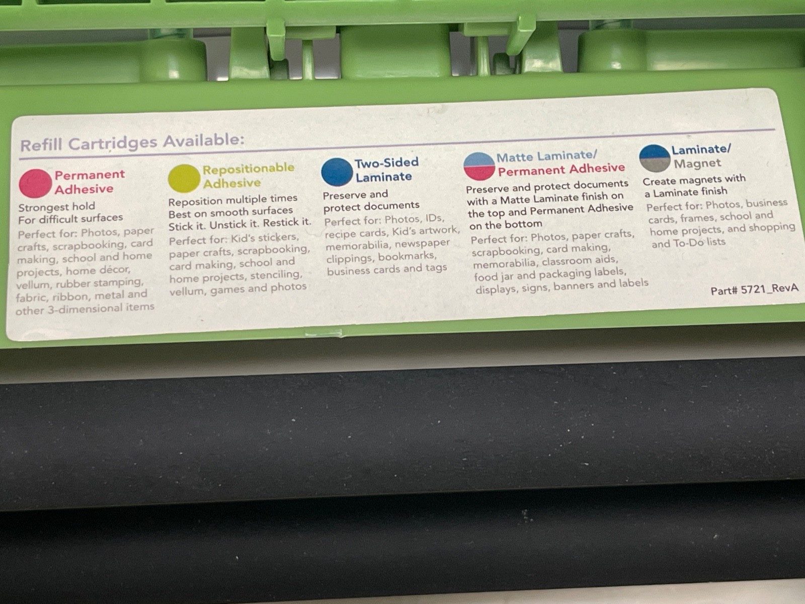 Xyron 9'' Creative Station Sticker Machine Laminate Laminator 9" Extra Cartridge