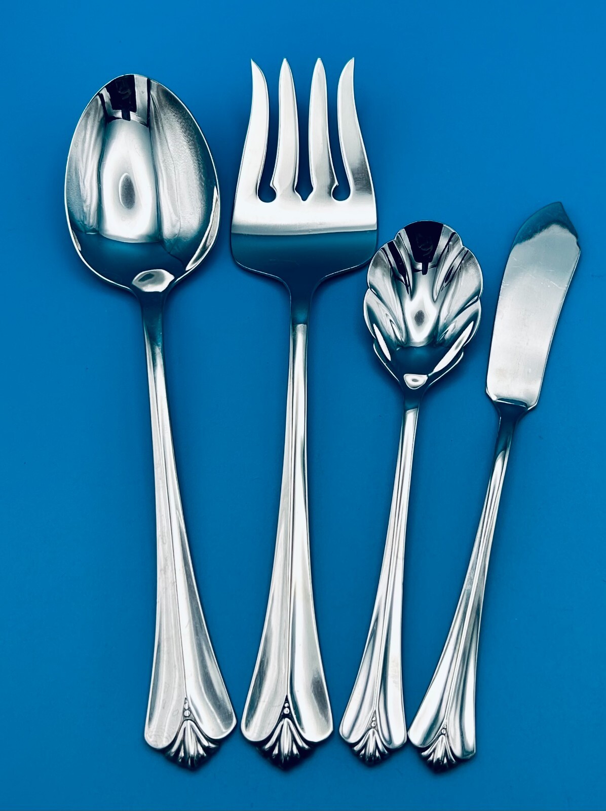 4 Pc Oneida Westgate Royal Crest Hostess Serving Set Stainless Flatware