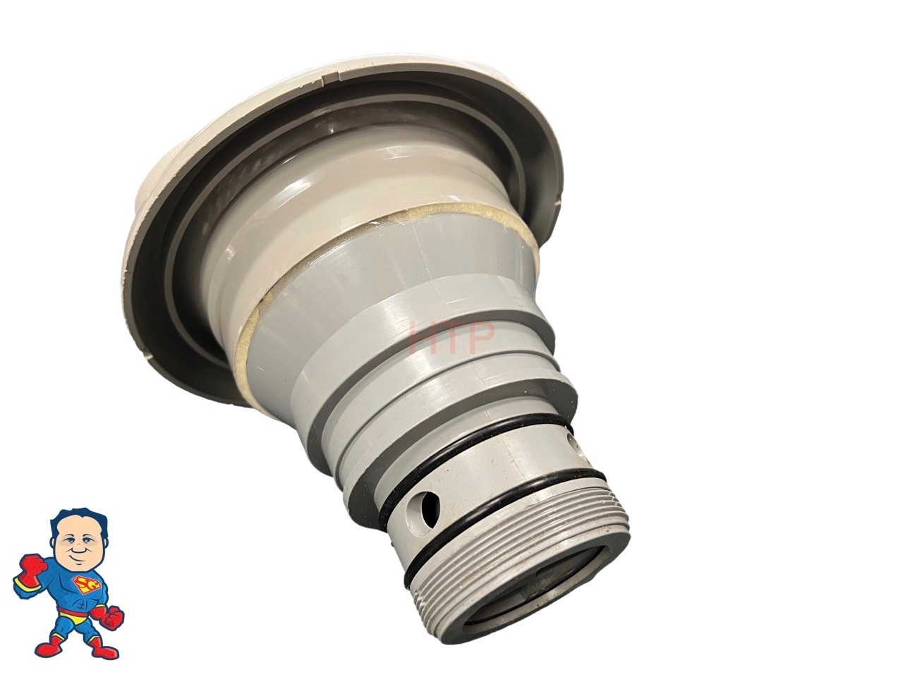 7 3/8" Face Diameter Crossfire Jet Gray Smooth Threaded In the back Master Spa