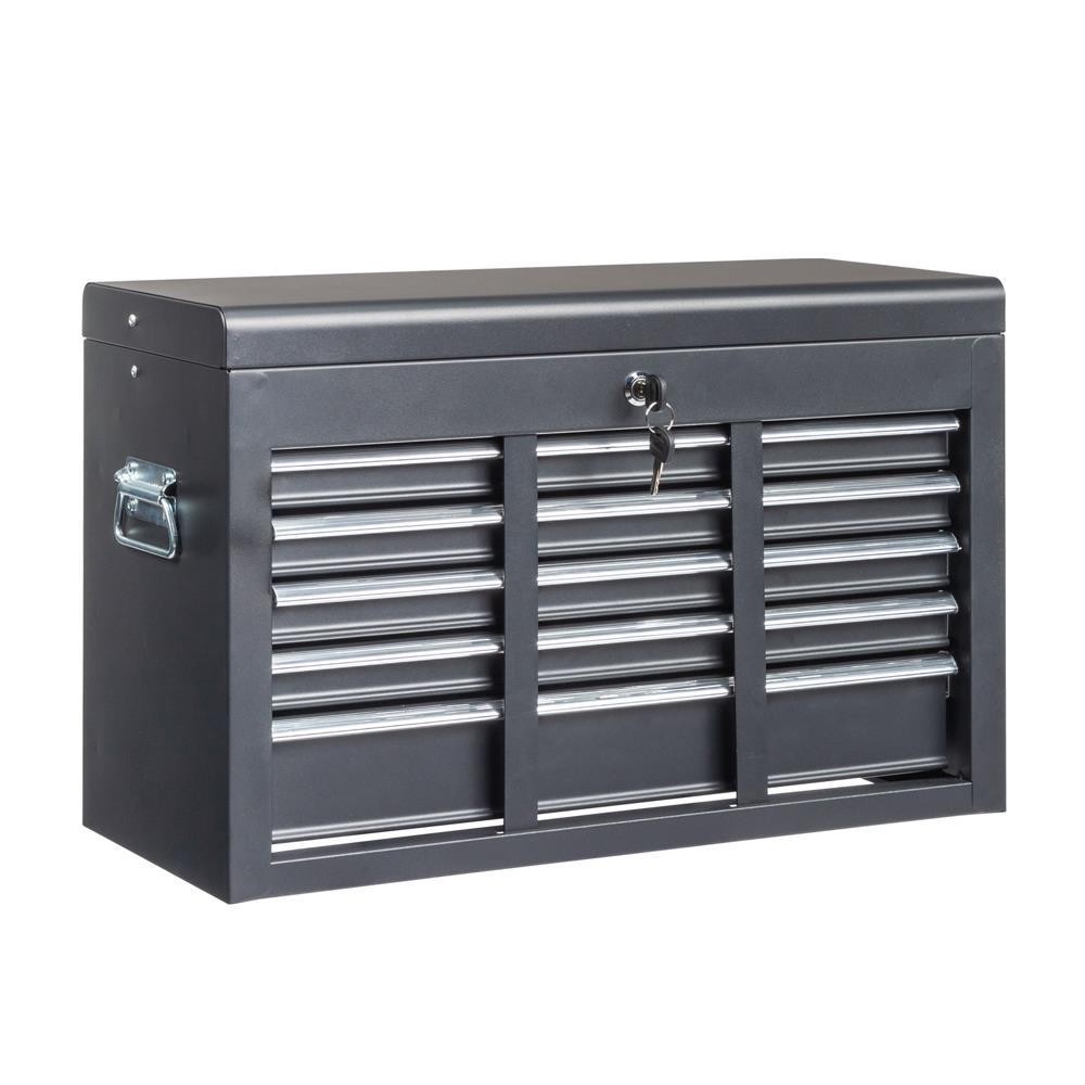 23.8" Tool Chest Steel Tool Storage Box with 5 Drawers & Locking System & Keys