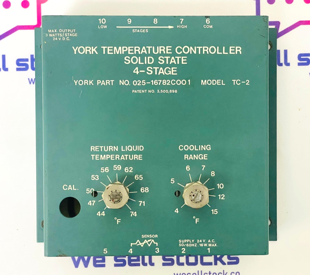 YORK 025-16782C001 Temperature Controller TC-2