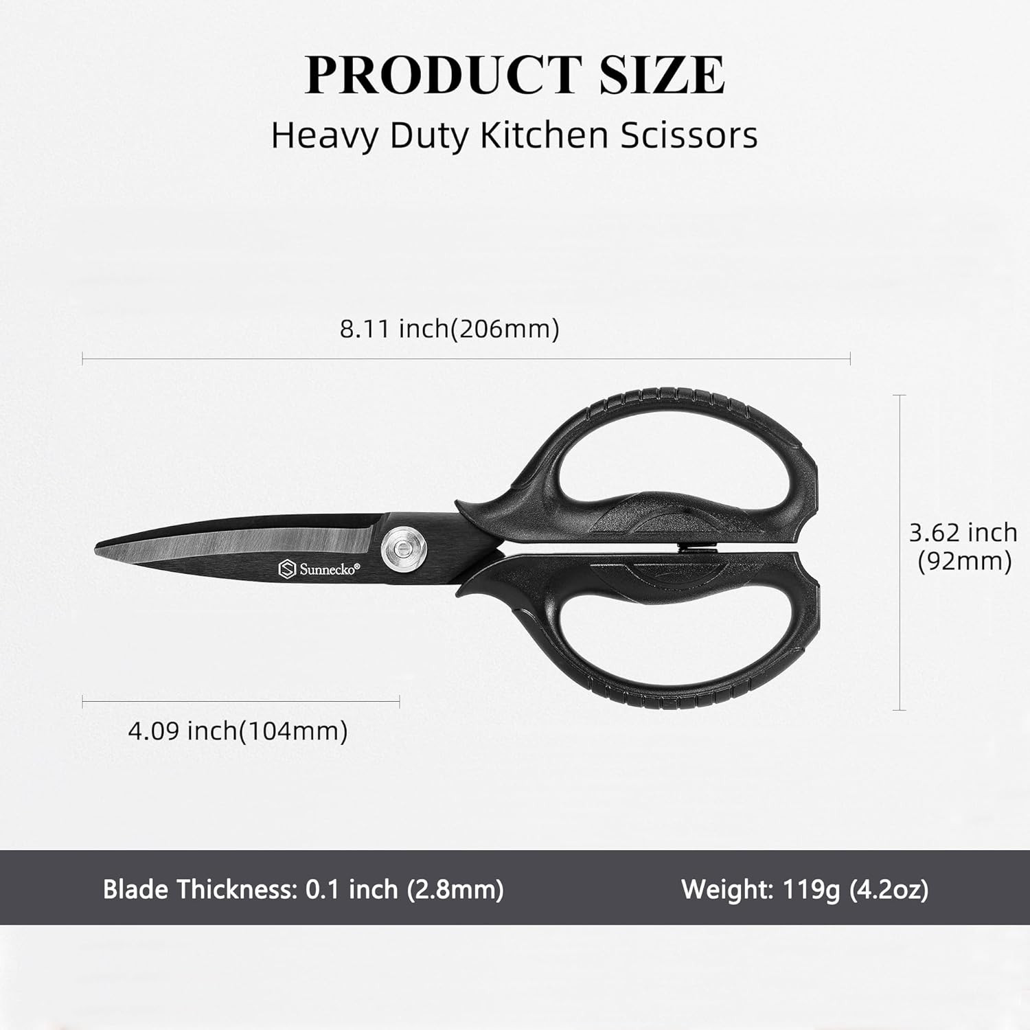 Kitchen Scissors All Purpose Heavy Duty Scissors Titanium Coated, Kitchen Shears