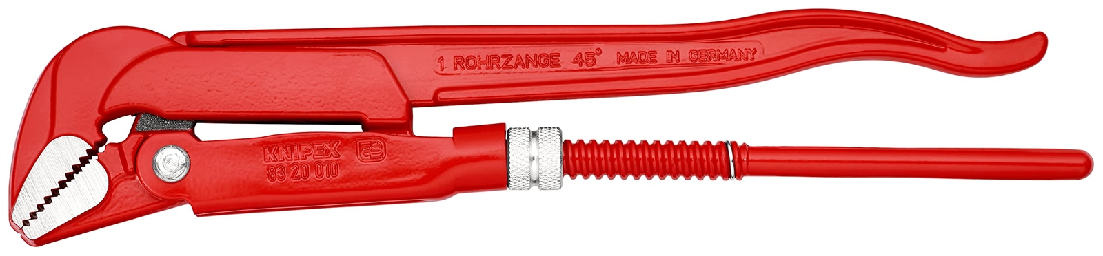 Knipex 83 20 010 45° 12 6" Pipe Wrench