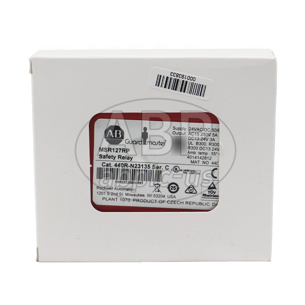 New Allen-Bradley 440R-N23135 Safety Relay Manual Monitored Removable 24V AC/DC