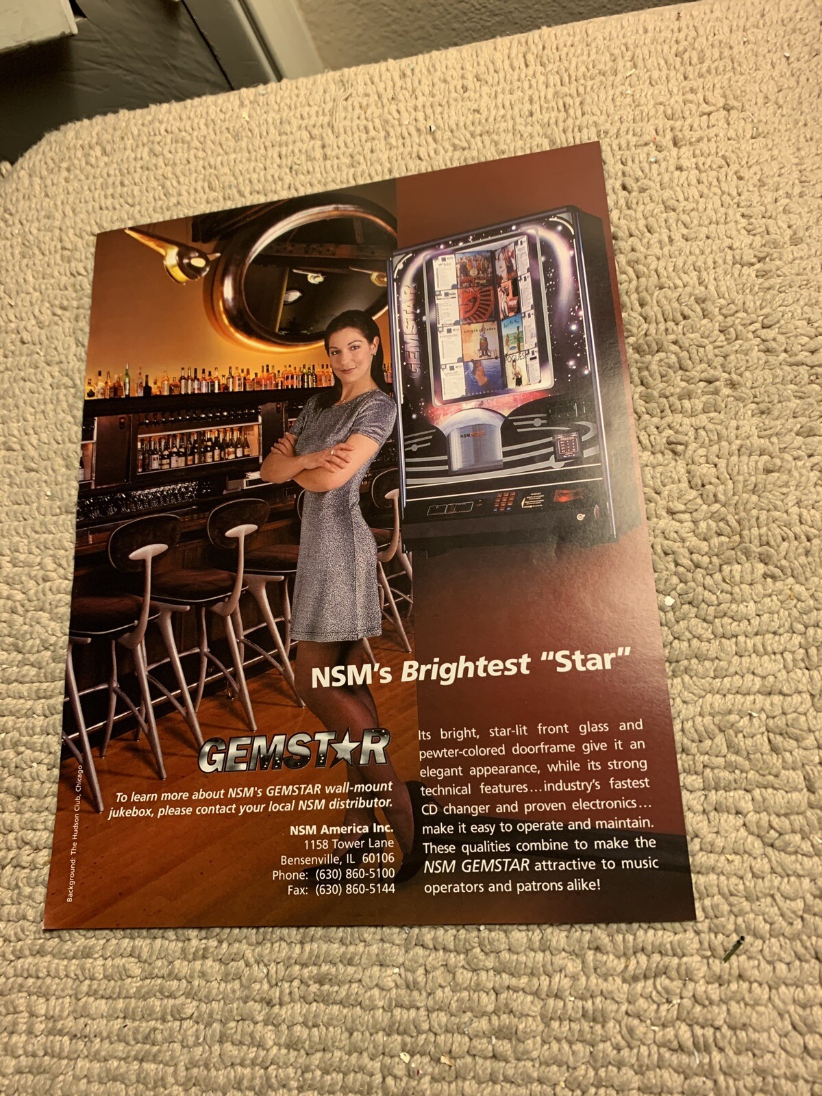 Original 1999 ad Jukebox NSM Gemstar Ad FLYER