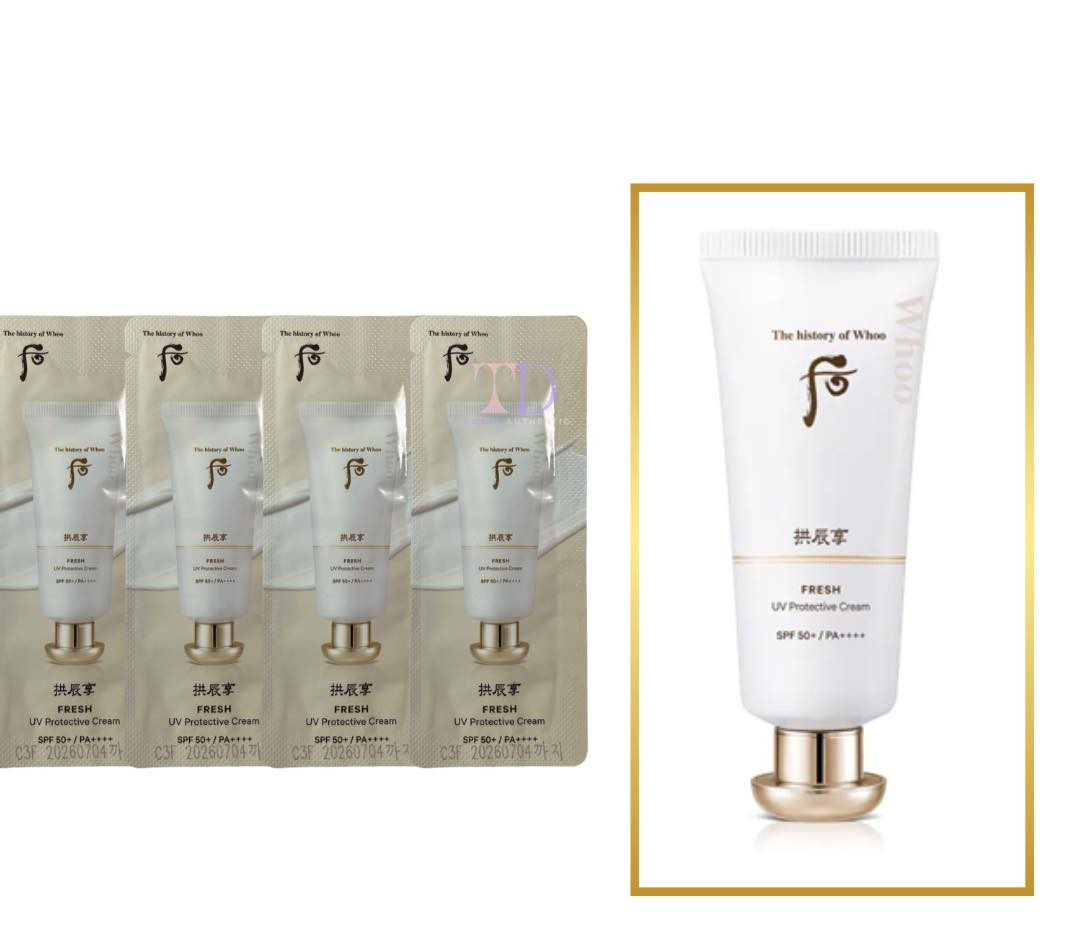 The history of Whoo Gongjinhyang Fresh UV Protective Cream 1ml x 50pcs (50ml)