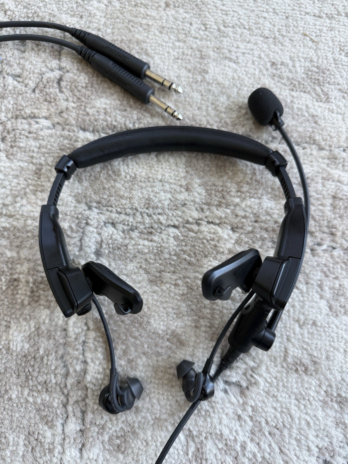 Bose Proflight Series 2 Aviation Headset w/ Bluetooth and Dual Plug Cable Black