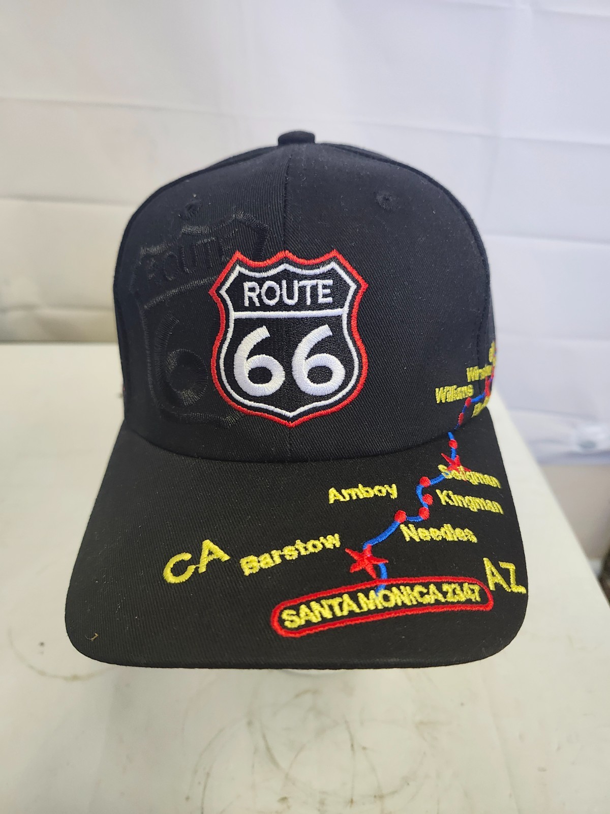 100TH ANNIVERSARY ROUTE 66 BASEBALL HAT BLACK