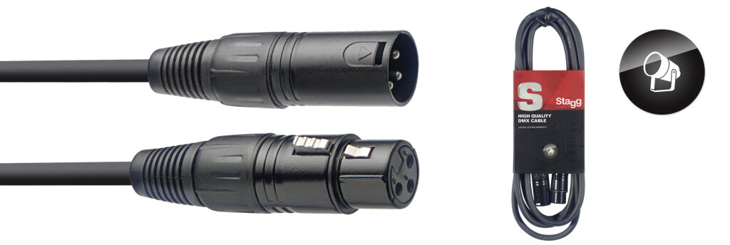 Dmx Cable, Xlr/Xlr (M/F), 5 M Light Cable