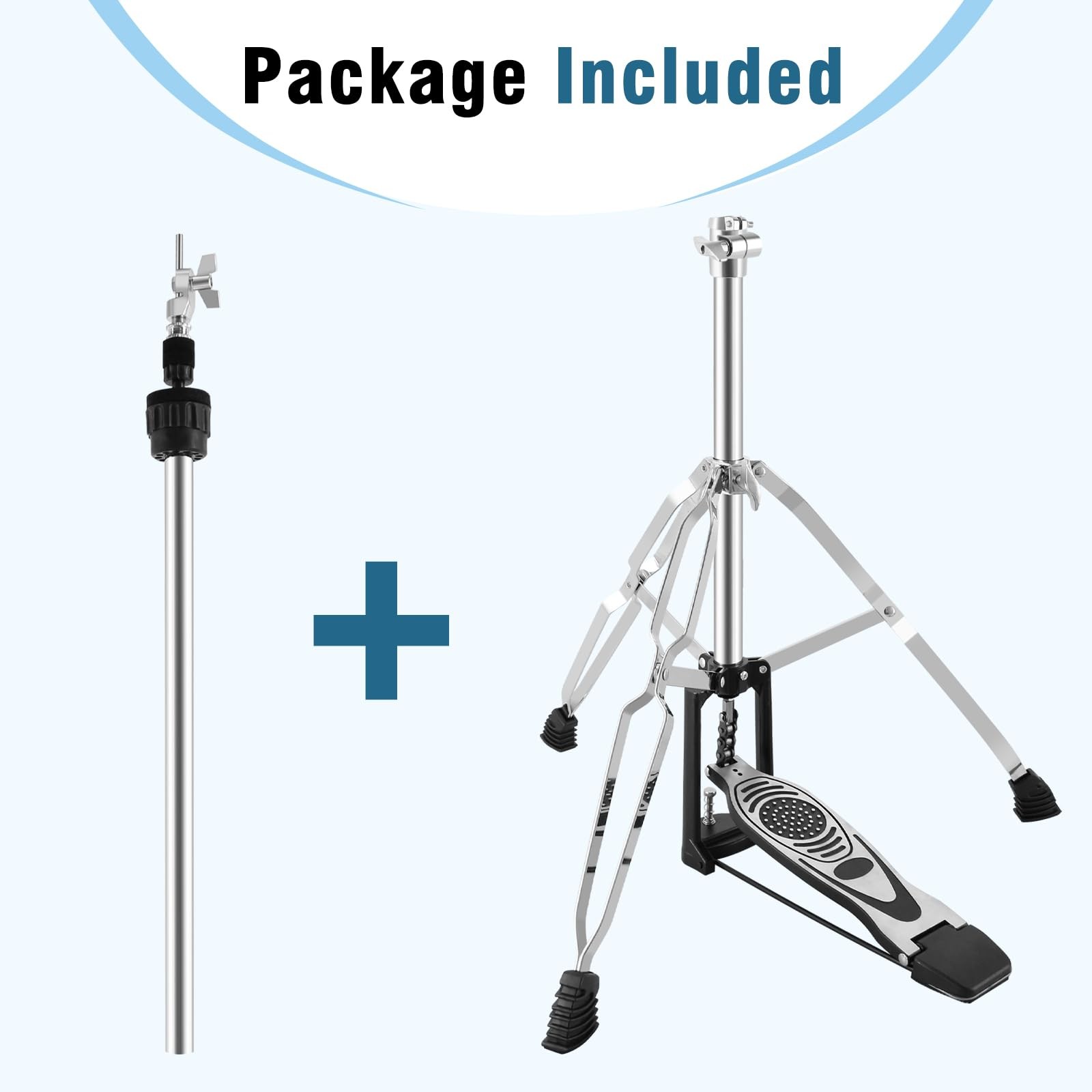 EASTROCK Hi-Hat Stand Silver Black