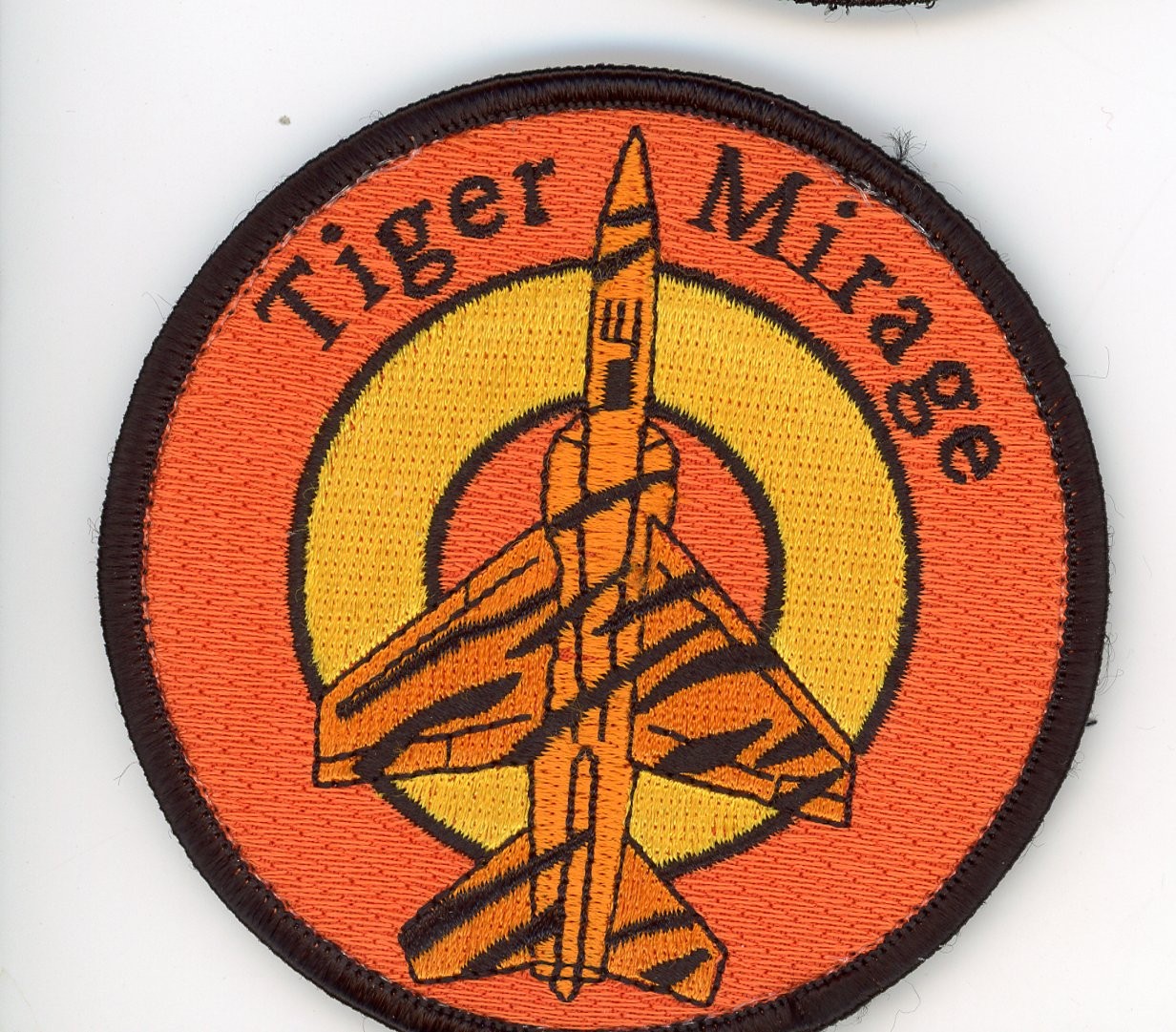 PATCH SPAIN ALBACETE AFB 14th WING MIRAGE F-1 TIGER ORANGE IRONON PARCHE