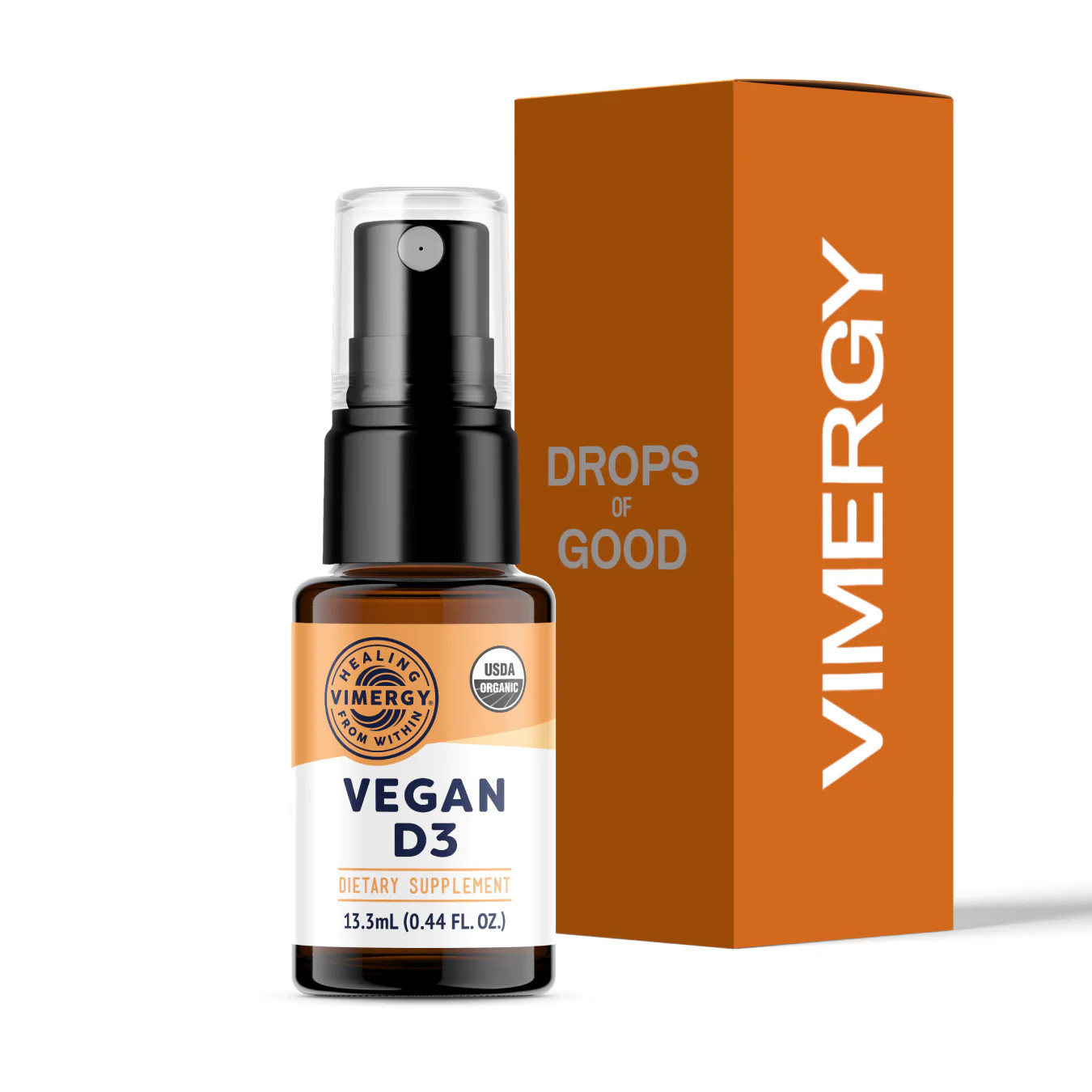 VIMERGY USDA Organic Vegan Vitamin D3 Extract, 96 Servings