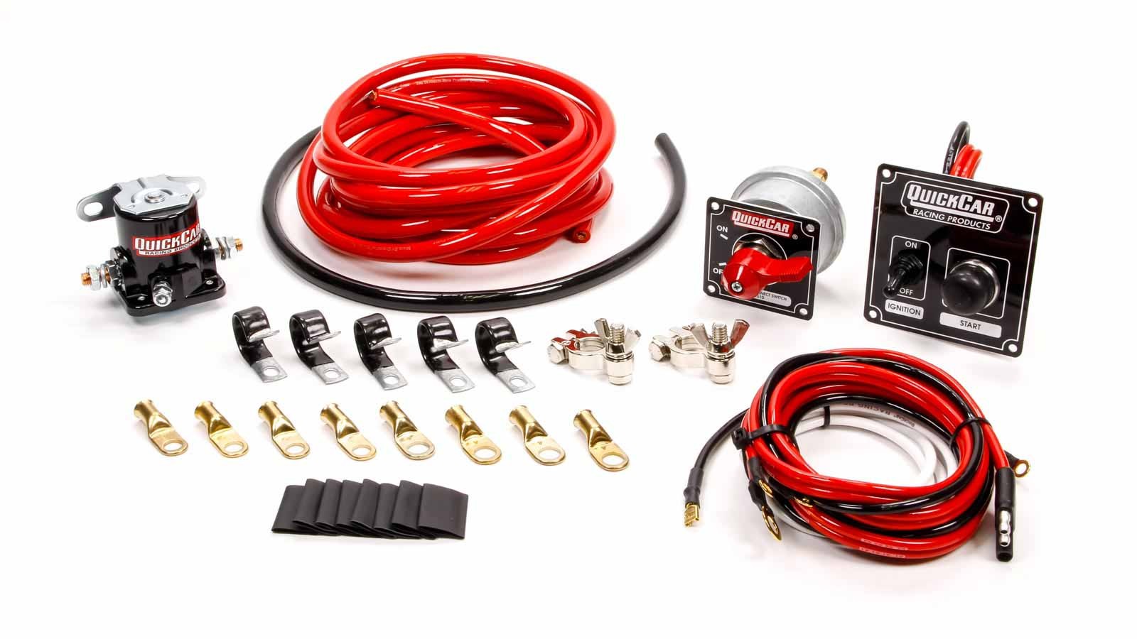 QuickCar Wiring Kit 4 Gauge with Black 50-802 Panel 50-835