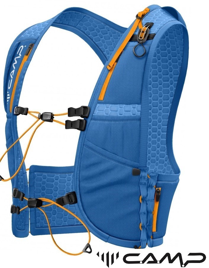 CAMP Trail Force 2 running vest pack stretch mesh pole carry zip pockets MD/ LG