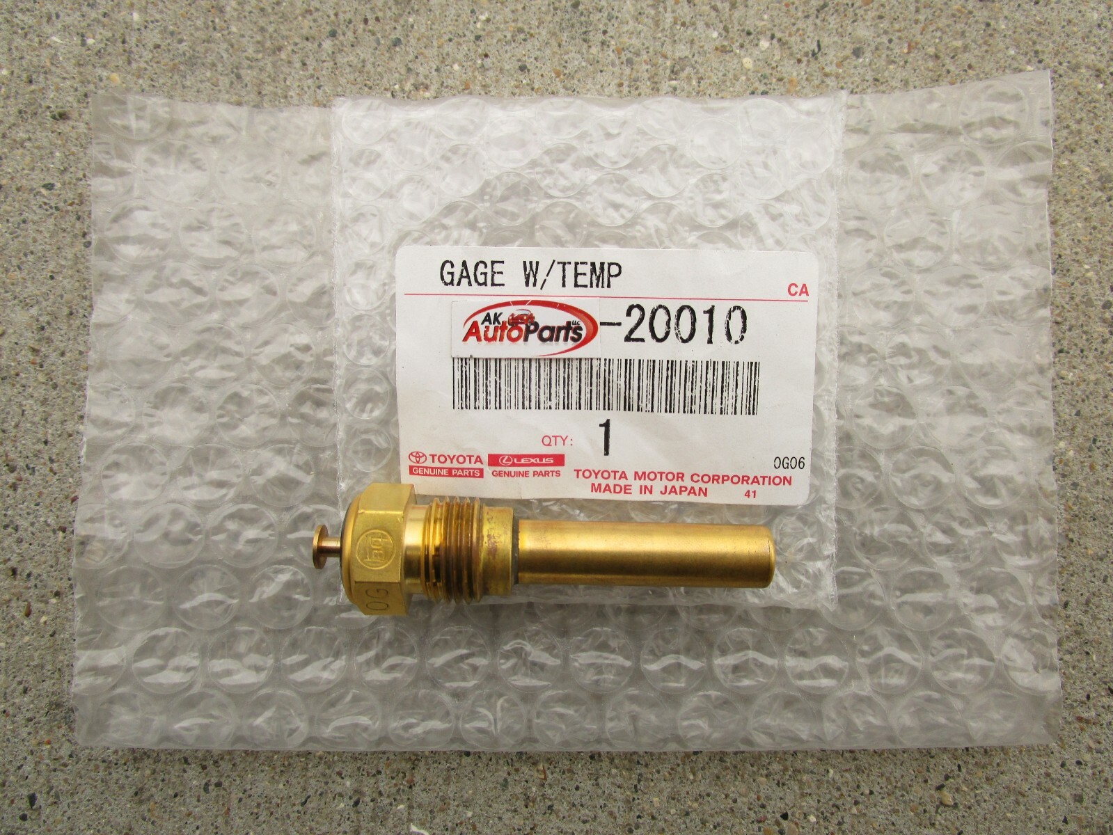 69 - 72 TOYOTA LAND CRUISER FJ40 FJ45 WATER TEMPERATURE GAUGE SENDER OEM NEW