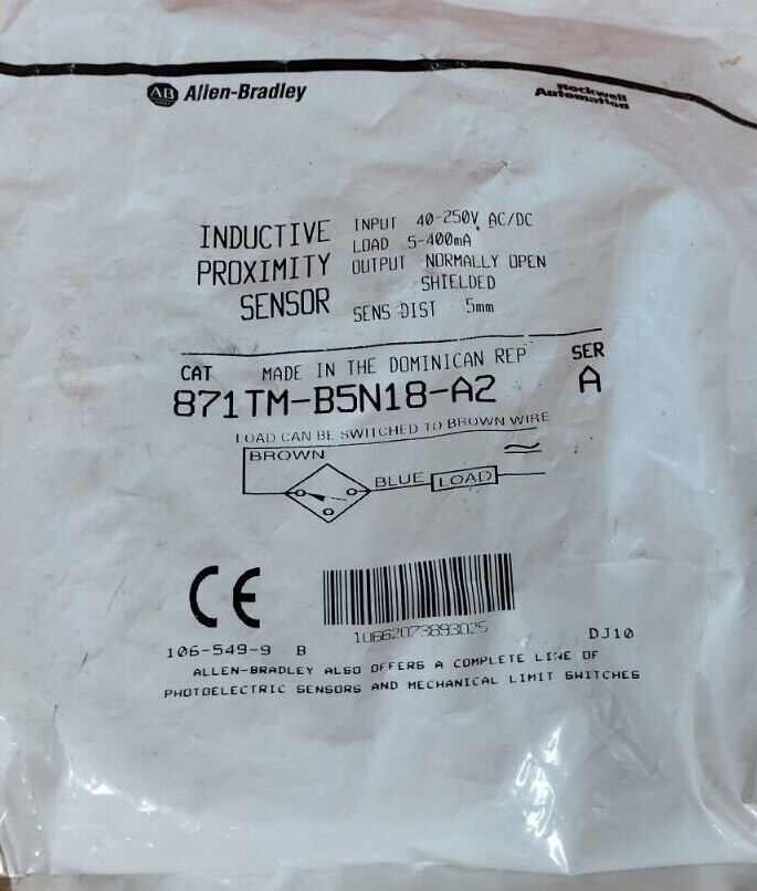 NEW SEALED Allen Bradley 871TM-B5N18-A2 INDUCTIVE PROXIMITY SENSOR
