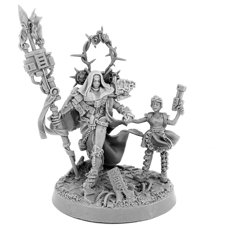 Sister Sororitas With Young Progenium - Exclusive Sisters Of Battle Hospitaller
