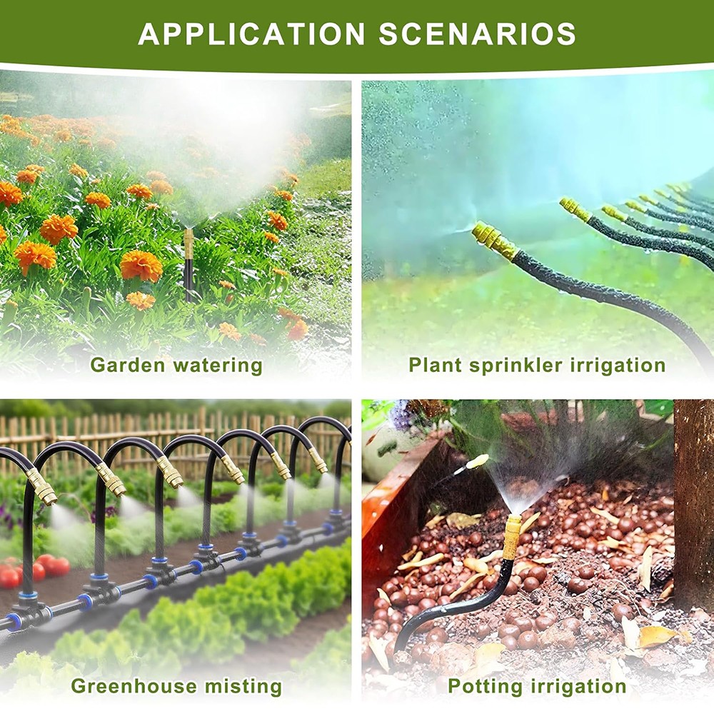 30M/100FT Automatic Drip Irrigation System Kit Garden Watering System Plants