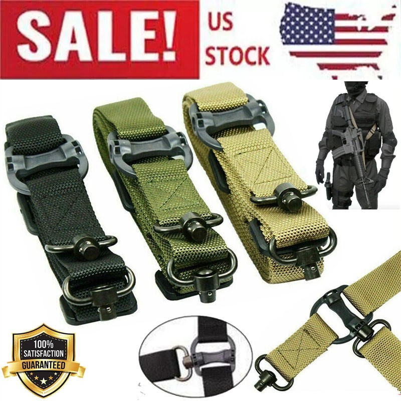Retro Adjust Tactical Quick Detach QD 1 or 2Point Multi Mission 1.2" Rifle Sling
