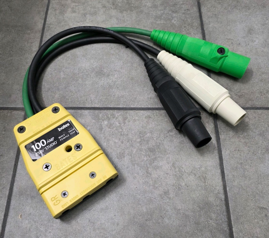 Female 100 Amp 250V Stage Pin To Camlock Snake Bite Stagepin Adapter Male Female