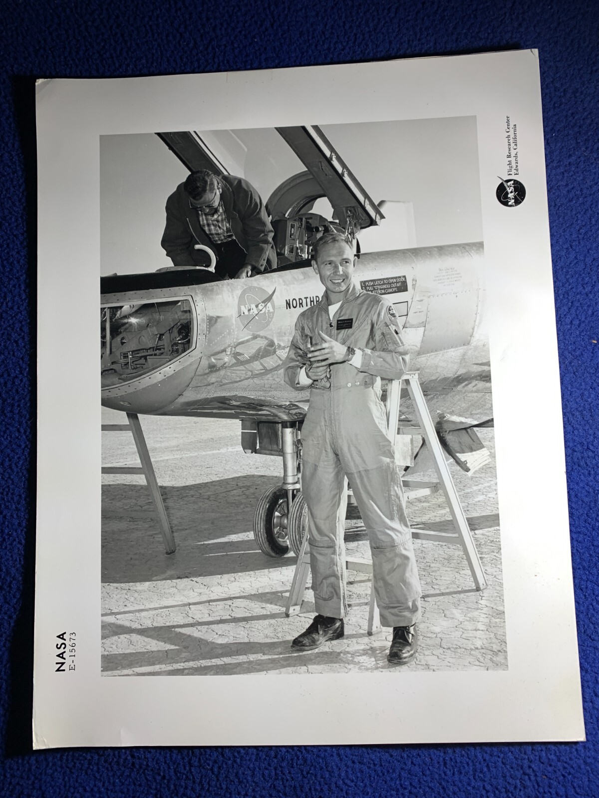 NASA vintage PHOTO aeronautics SPACE spacecraft PILOT flight test B-52 glide M-2