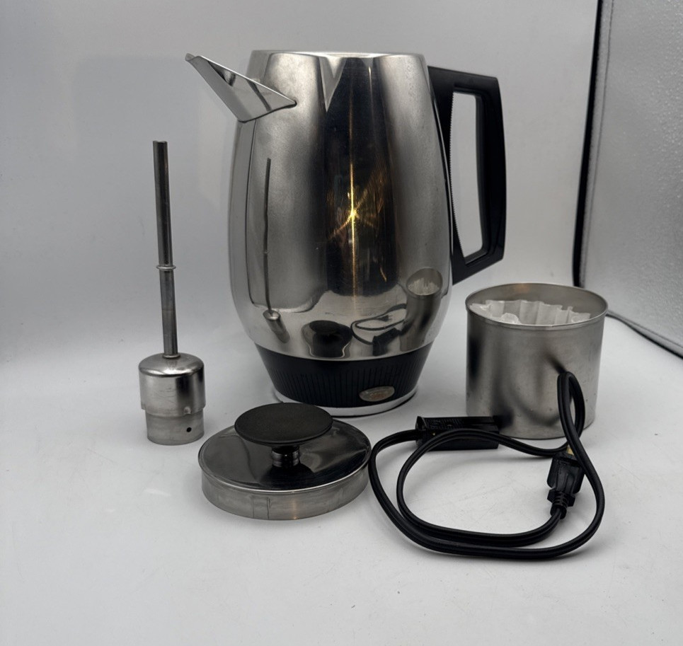 Vintage Lifetime Cookware Flavo-Perk Electric Percolator 10 Cup Webalco