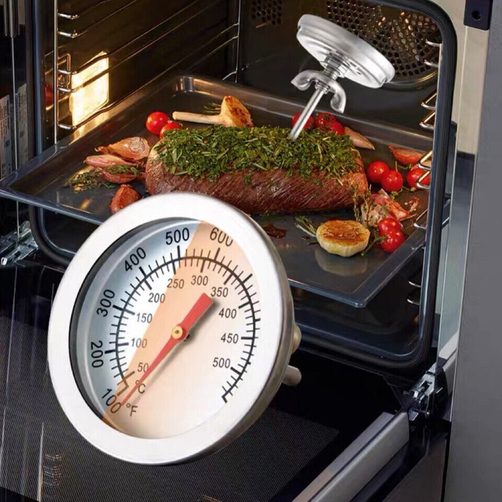 Practical Grill Thermometer 50~500?? Color: Silver Material: Stainless Steel