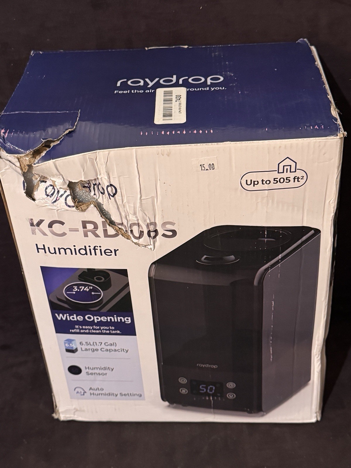 Raydrop KC-RD08S - Humidifier Large Capacity (6.5L)