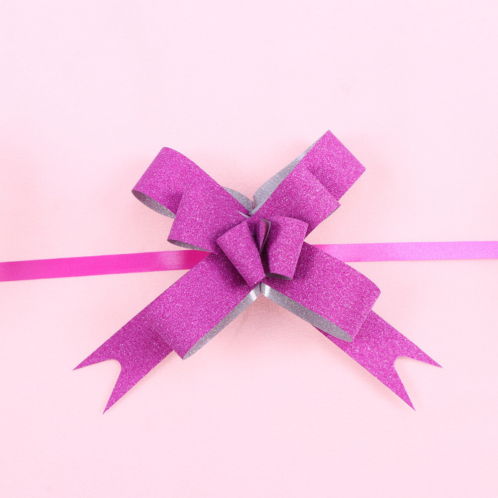 100PCS Pull Bows Gift Wrapping Bows Wreath Bows Metallic Gift Bows