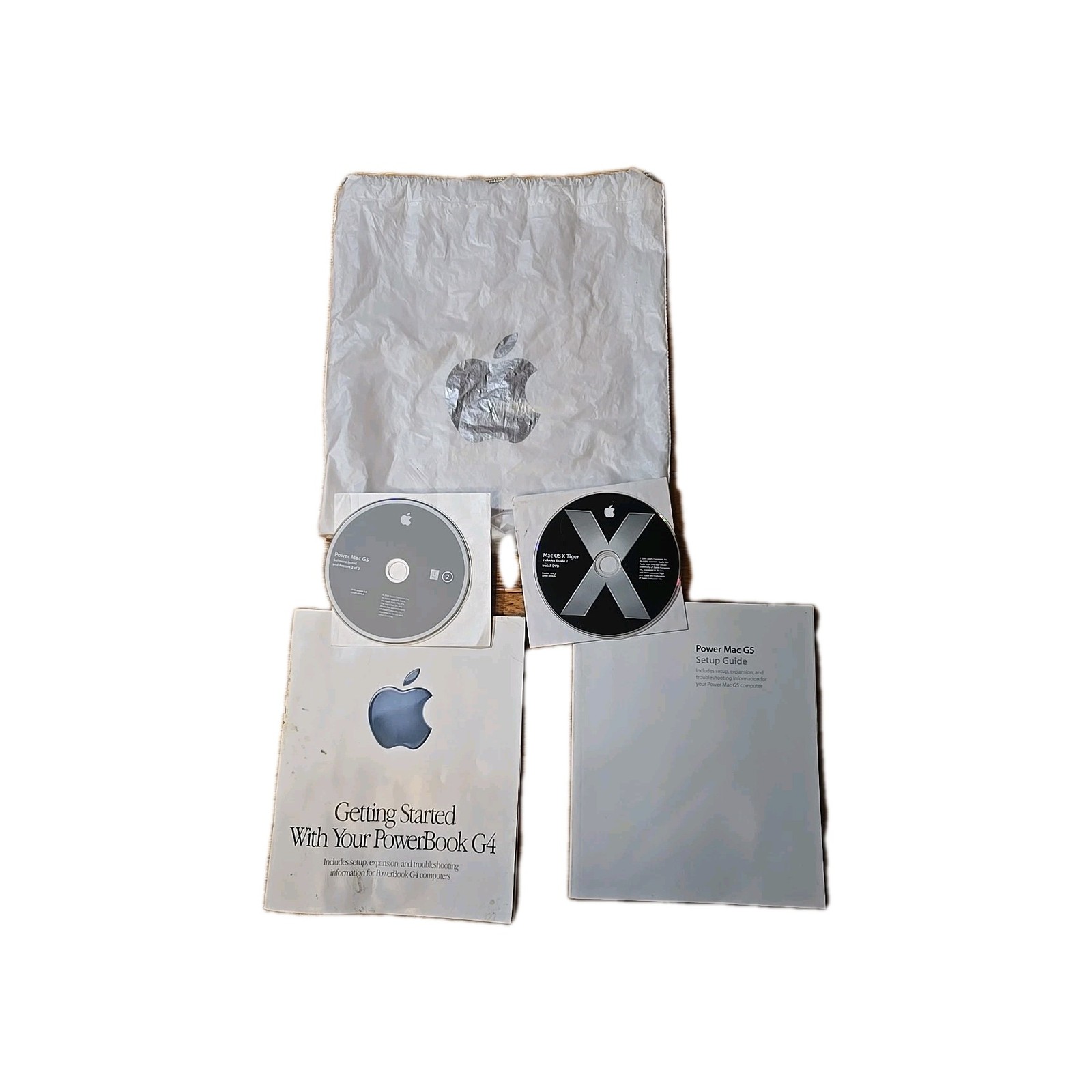 Apple PowerBook G4 & Power Mac G5 Original Manuals + Restore DVDs Bundle OEM