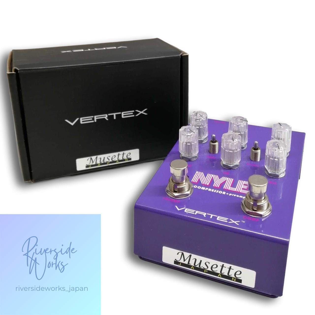 VERTEX Nyle Compressor + Preamp Effect Pedal for Guitar JP