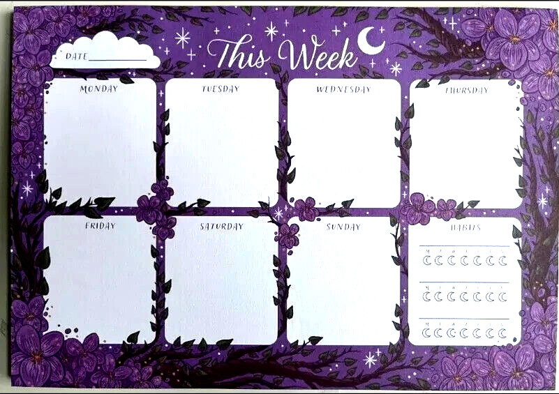 NEW Violet Made of Thorns Weekly Planner – Illumicrate Chen Gina