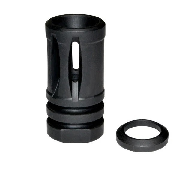 1/2X28 TPI Steel Muzzle Brake Compensator For .223 5.56 5.7X28 Black