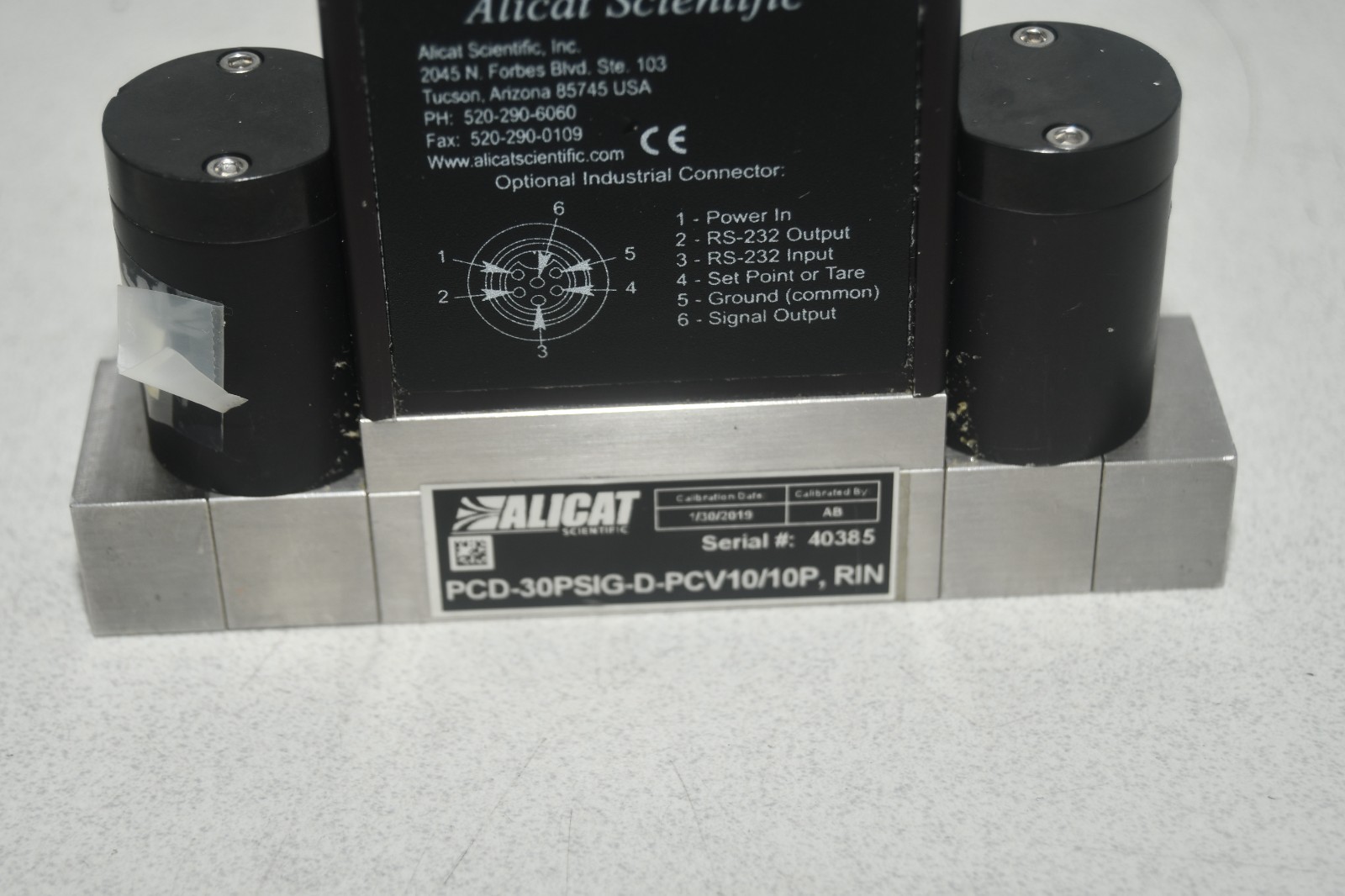 ^ Alicat PCD-30PSIG-D-PCV10/10P RIN Flow Controller #X8332