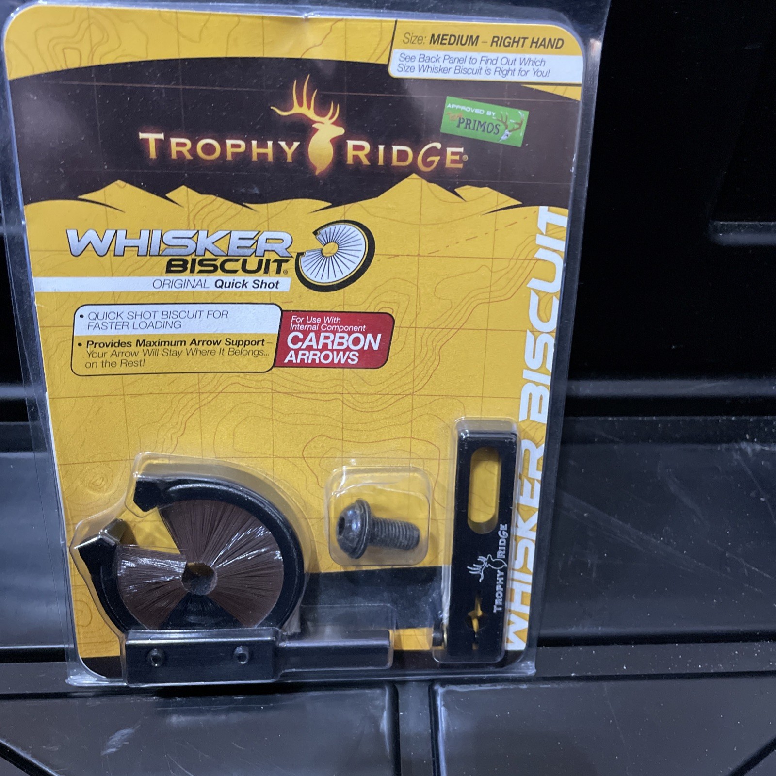 Trophy Ridge Whisker Biscuit quick Shot Carbon Arrow Loading Right Hand Medium