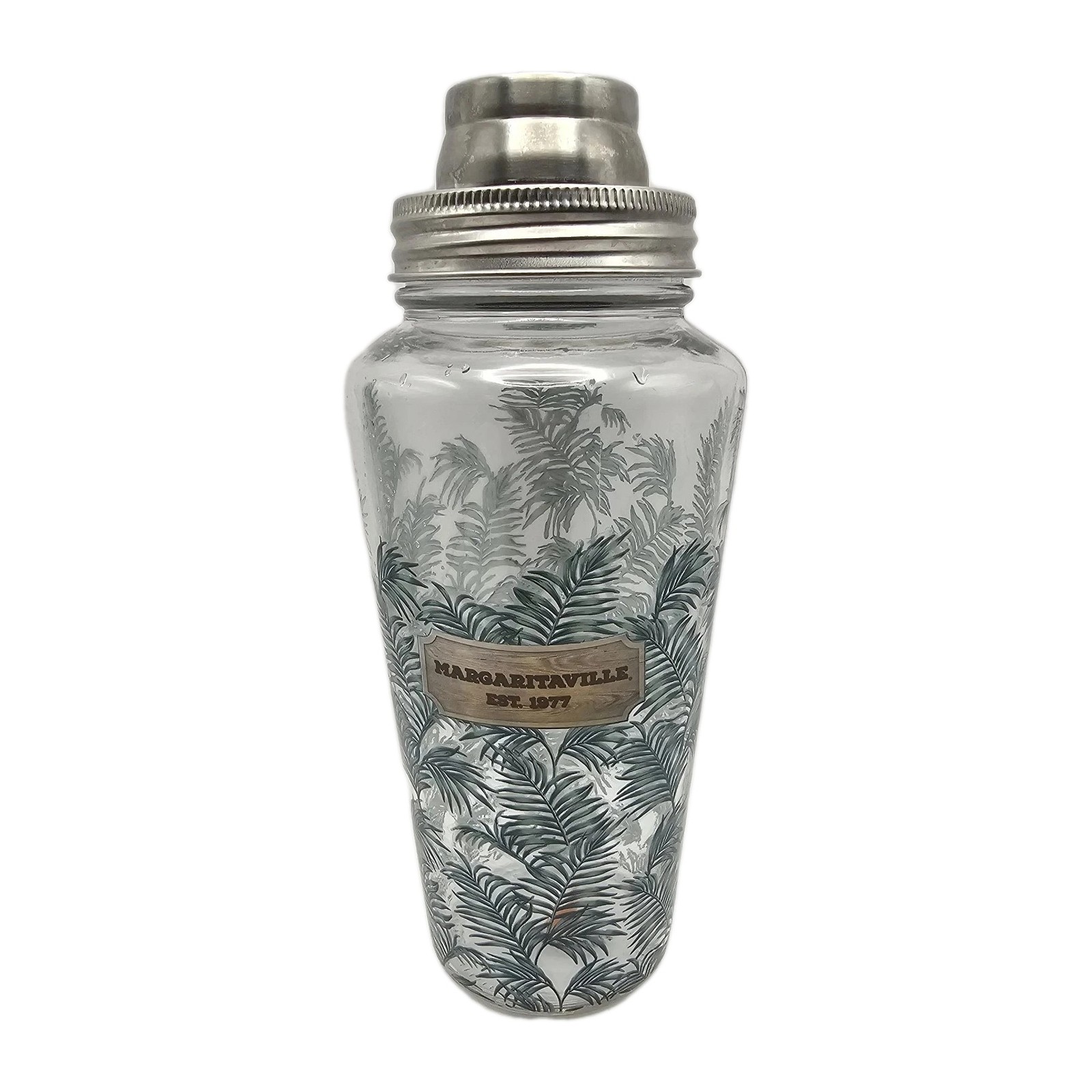 Margaritaville Glass Shaker Tropical Pattern Replacement 27oz