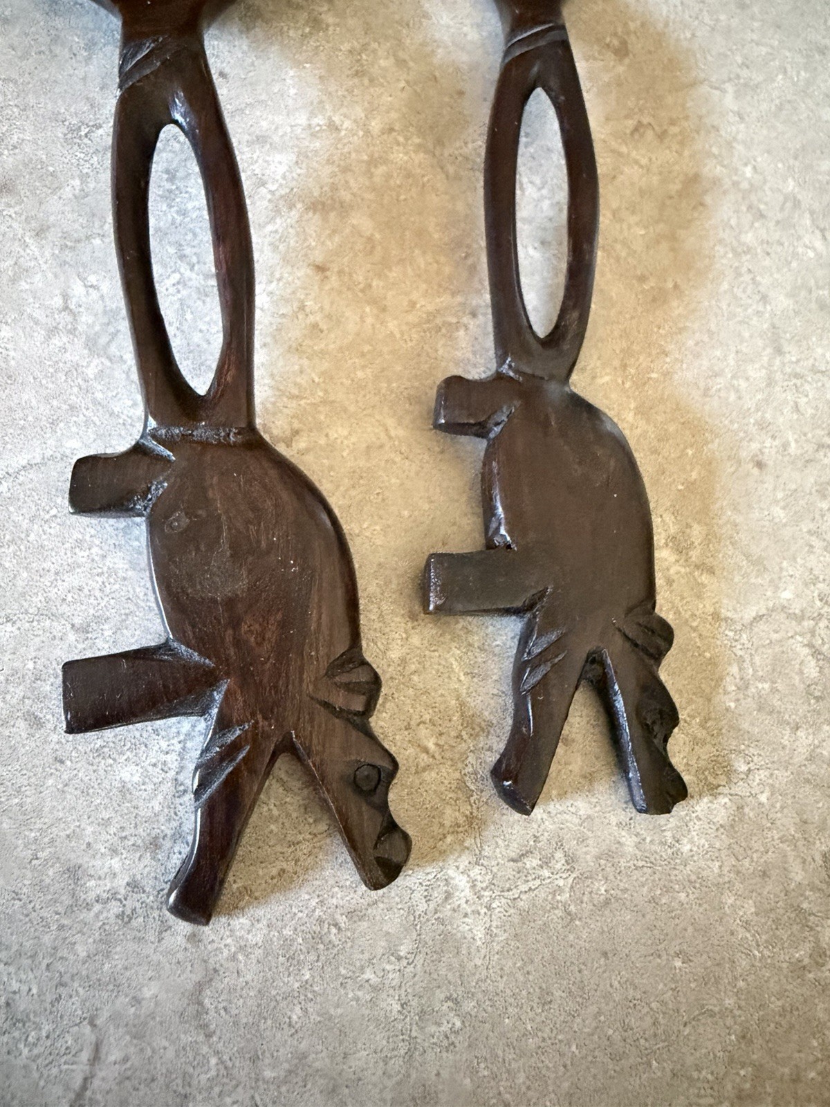 Vintage Wood Salad Servers VGUC