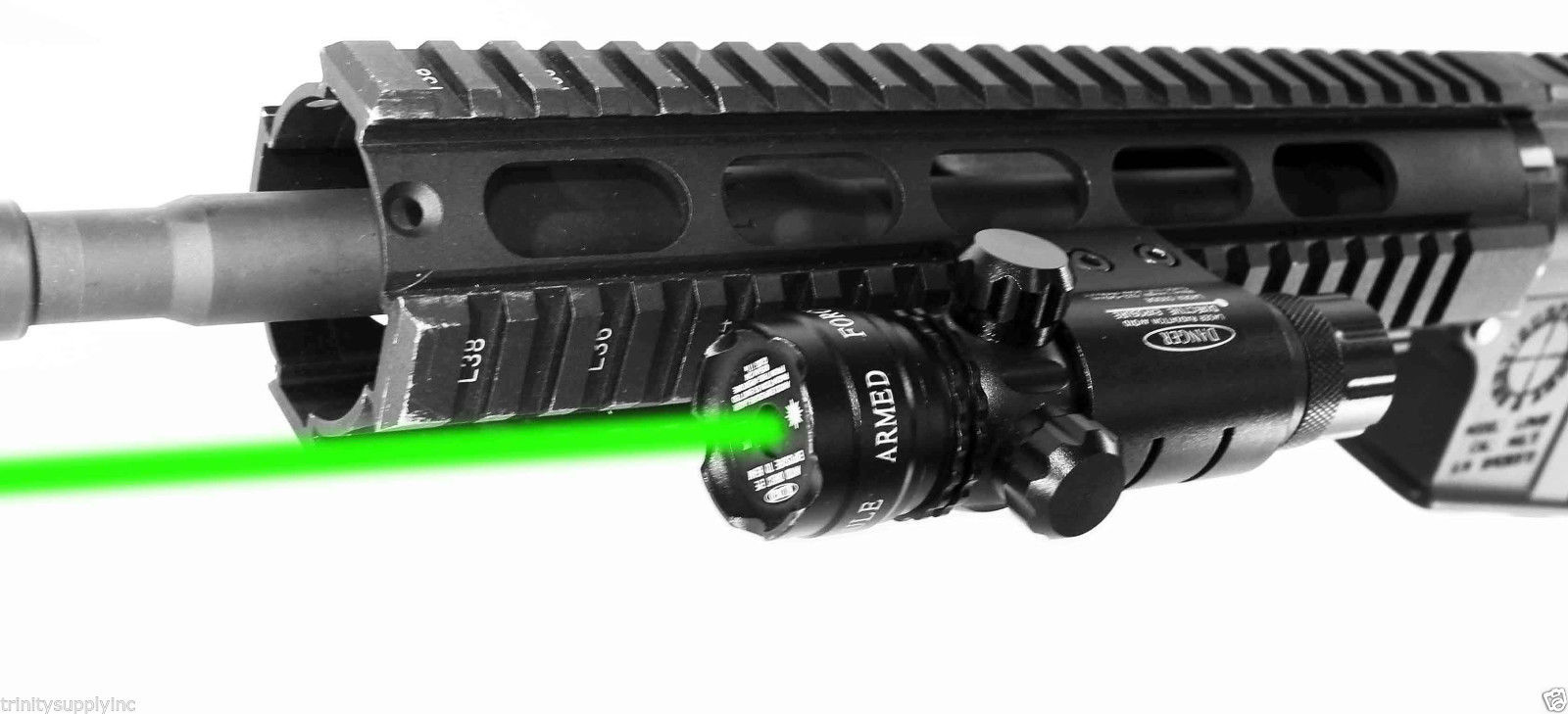 Tactical Green Laser Sight Compatible with Picatinny Rails for Rifles & Shotguns