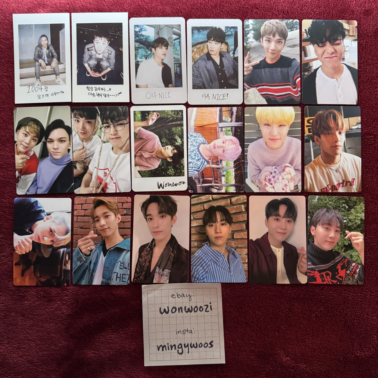 SEVENTEEN Debut - 2019 random photocards
